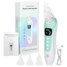 HOUSHOLD HY125  Elektronická Nosní Odsávačka, 3 rychlostí, melodie, barva zelená